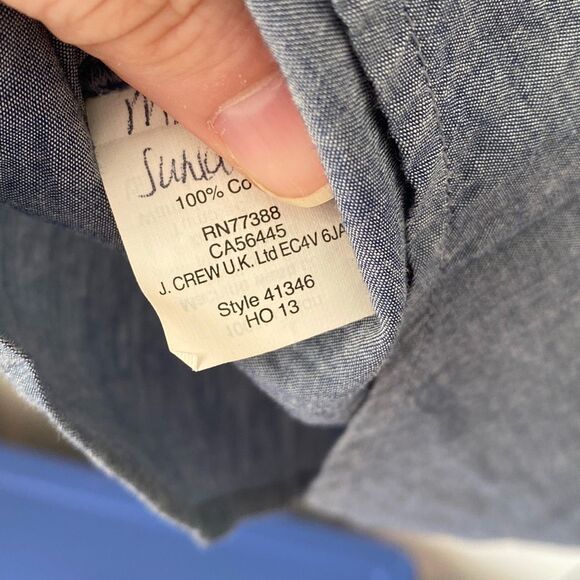 J. Crew Factory‎ Chambray pocket tunic S - Picture 8 of 8
